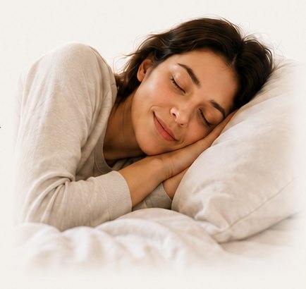 Woman sleeping peacefully