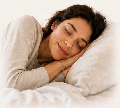 Woman sleeping peacefully